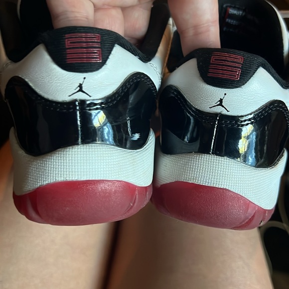 White, black & red Jordan 11’s. Size 2y big kids - Picture 3 of 6